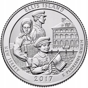25 c Parki USA Ellis Island Quarter 2017 S nr 39