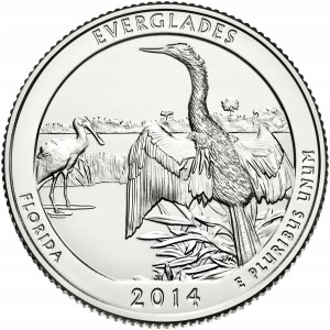 25 c Parki USA Everglades Park 2014 D nr 25