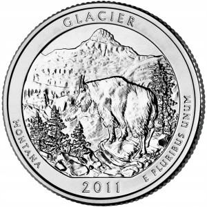 25 c Parki USA Glacier National Park 2011 D