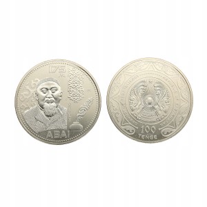 Kazachstan - 100 tenge 175 - rocznica Abai 2020 r