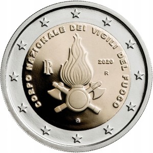 Włochy - 2 Euro - Krajowa Straż Pożarna - 2020 r