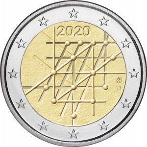 Finlandia- 2 Euro - Uniwersytet w Turku 2020