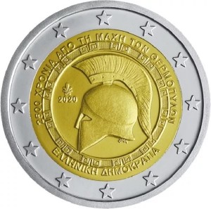 Grecja- 2 Euro - Bitwa pod Termopilami - 2020