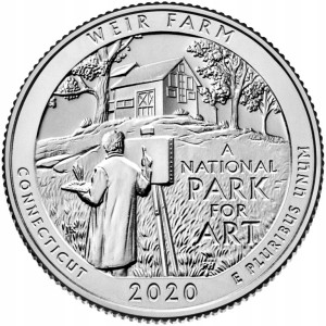 25 c Parki USA Weir Farm Hist. Site 2020 D nr 52