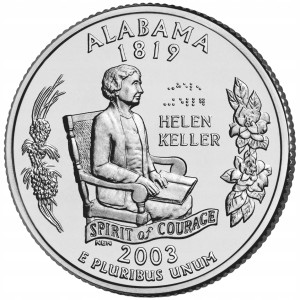 25 c Stany USA Alabama State Quarter 2003 P nr 22