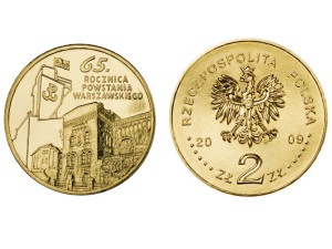 2 zł - 65.rocznica Powstania Warszawskiego  - 2009 r