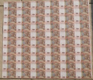 Ukraina - Arkusz 60 banknotów 2 uah 2018 UNC