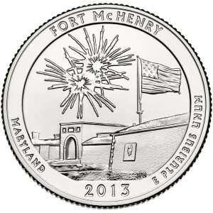 25 C Parki USA Fort McHenry Monument 2013 S