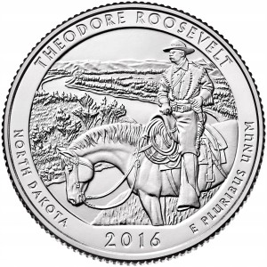 25 c Parki USA Theodore Roosevelt 2016 D nr 34