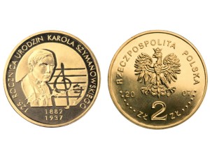 2 zł - 125.rocznica urodzin Szymanowskiego 2007
