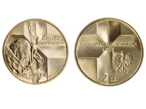 2 zł - 25 lat Pontyfikatu JP II 2003