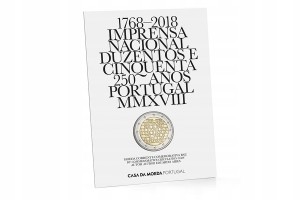 Portugalia 2 E Narodowa Drukarnia 2018 Coin Card