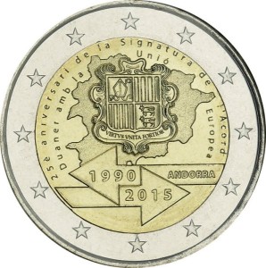 Andora - 2 Euro Unia Celna - 2015