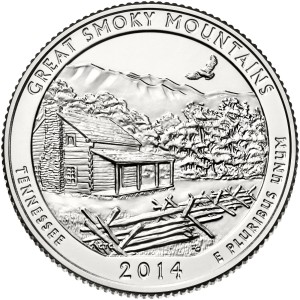 25 c Parki USA Great Smoky Mountains 2014 P
