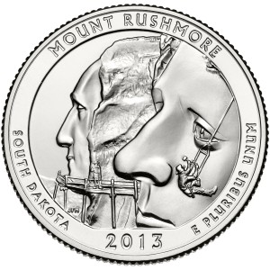 25 C Parki USA Mount Rushmore Memorial 2013 P