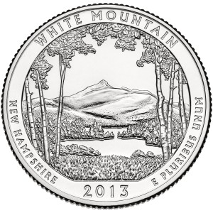 25 c Parki USA White Mountain Forest 2013 P