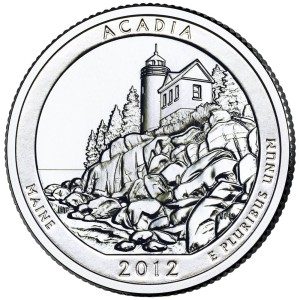 25 c Parki USA Acadia National Park 2012 P