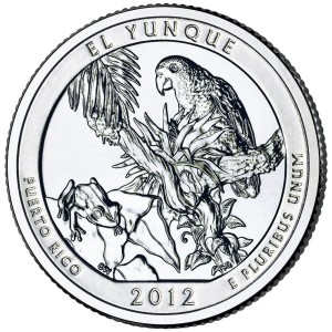 25 c Parki USA El Yunque National Forest 2012 P