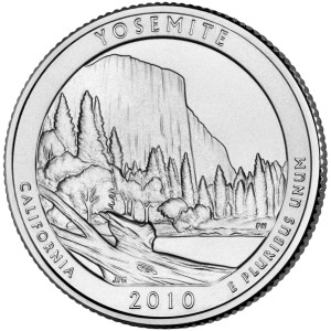 25 c Parki USA Yosemite National Park 2010 P