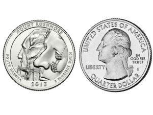 25 C Parki USA Mount Rushmore Memorial 2013 D