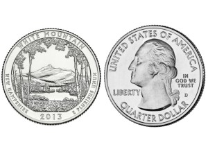 25 c Parki USA White Mountain Forest 2013 D