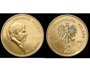 2 zł - Zbigniew Herbert 2008