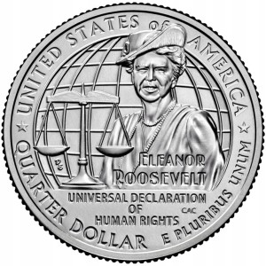 25 c Kobiety USA Eleanor Roosevelt 2023 D nr 8